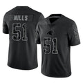 C.Panthers #51 Sam Mills Player Black Limited Reflective Game Ldoa Stitched Jerseys