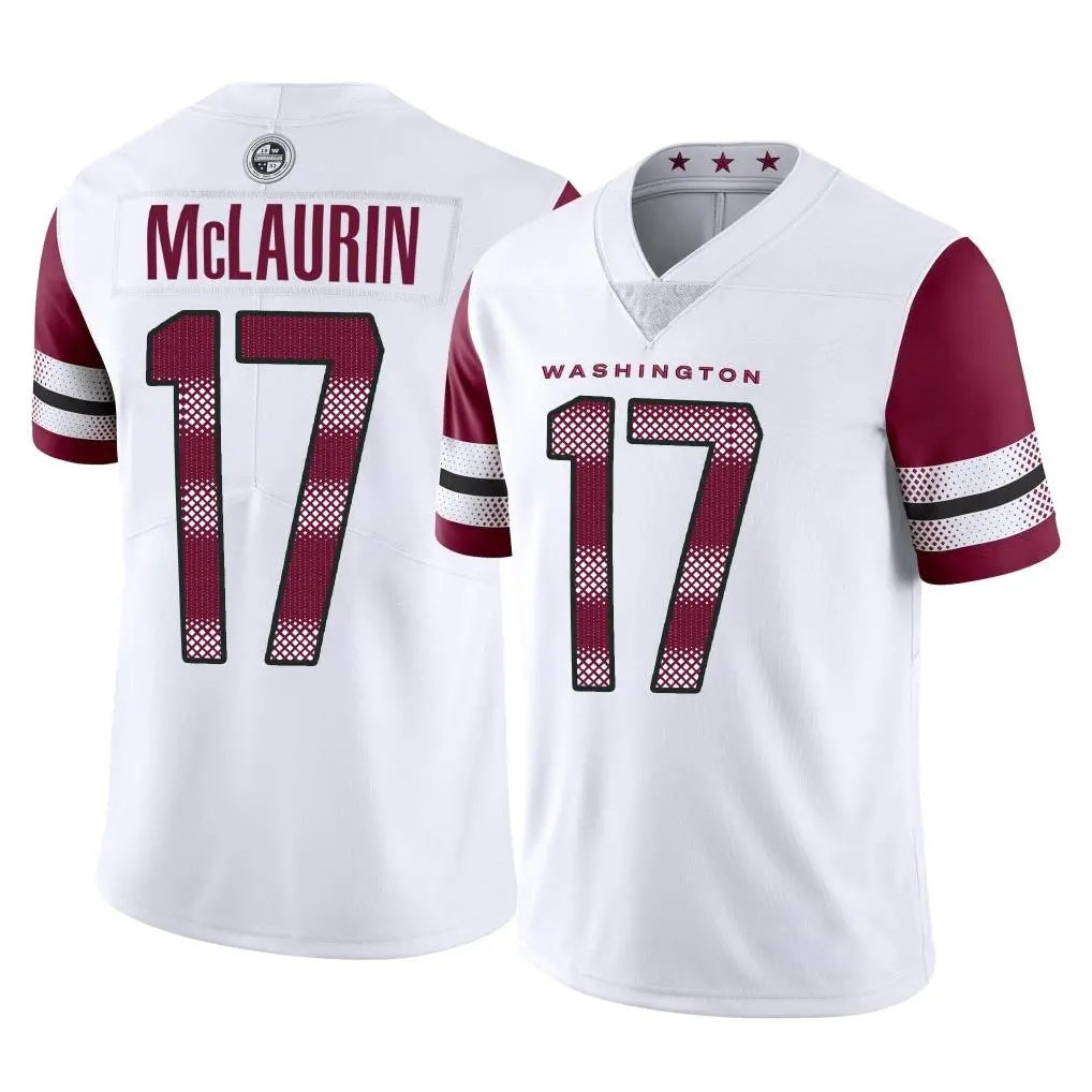 W.Commanders #17 Terry Mclaurin Player White Limited Vapor Home Game Ldoa Stitched Jerseys
