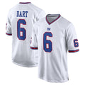 NY.Giants #6 Jaxson Dart Player White Game Home Ldoa Stitched Jerseys