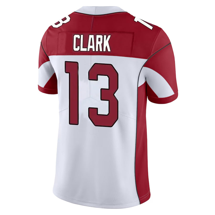 A.Cardinals #13 Kei'Trel Clark Player White Vapor Limited Home Game  Ldoa Stitched Jerseys