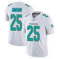 M.Dolphins #25 Tyrel Dodson Player White Limited Vapor Untouchable Home Game Ldoa Stitched Jerseys