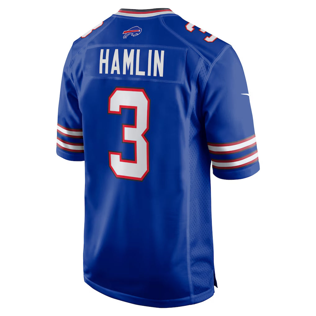 B.Bills #3 Damar Hamlin Player Royal Home Game Ldoa Stitched Jerseys