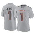 C.Bengals #1 Ja'Marr Chase Player Gray Atmosphere Fashion Game Ldoa Stitched Jerseys