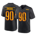 W.Commanders #90 Charles Omenihu Player Black Home Game Ldoa Stitched Jerseys