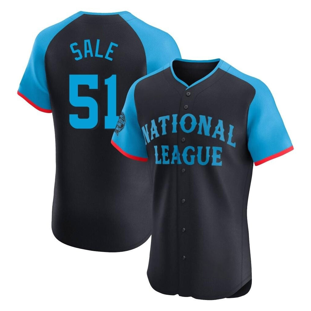 A.Braves #51 Chris Sale Player Navy National League All-Star Limited Elite Game Ldoa Stitched Jerseys