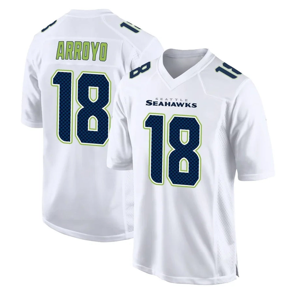 S.Seahawks #18 Elijah Arroyo Player White Tundra Fashion Home Game Ldoa Stitched Jerseys