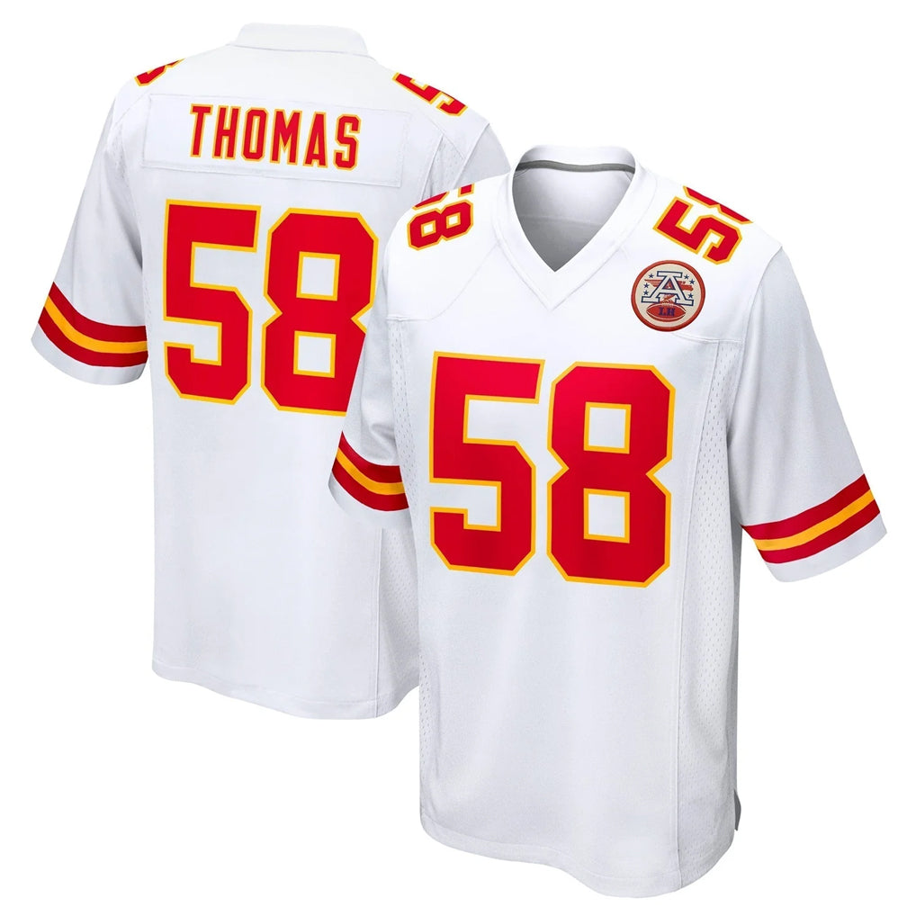 KC.Chiefs #58 Derrick Thomas Player White Home Game Ldoa Stitched Jerseys