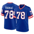 NY.Giants #78 Andrew Thomas Player Royal Classic Home Game Ldoa Stitched Jerseys