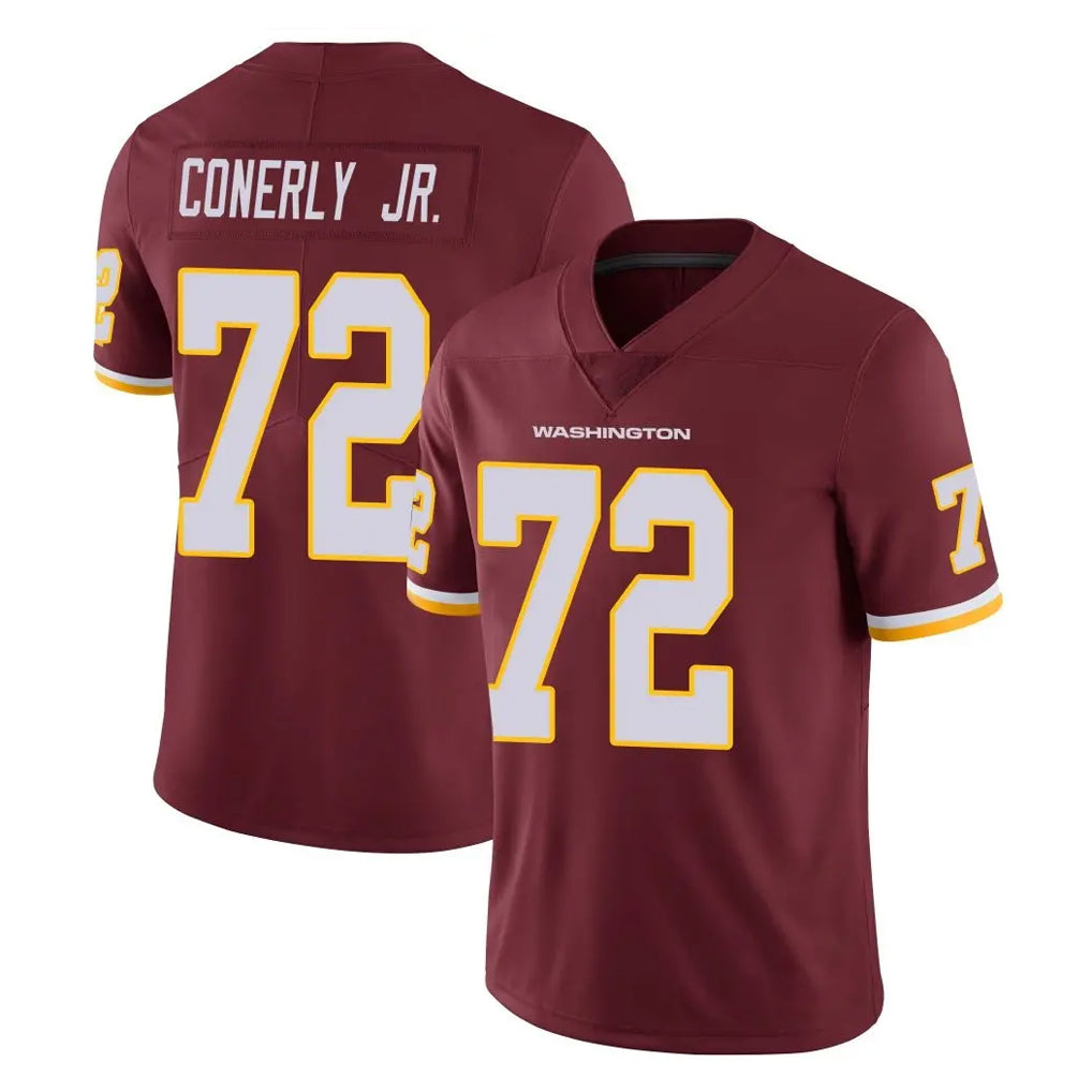 W.Commanders #72 Josh Conerly Jr. Player Burgundy Limited Team Color Vapor Untouchable Home Game Ldoa Stitched Jerseys