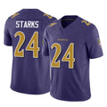 B.Ravens #24 Malaki Starks Player Purple Vapor F.U.S.E. Limited Ldoa Stitched Jerseys