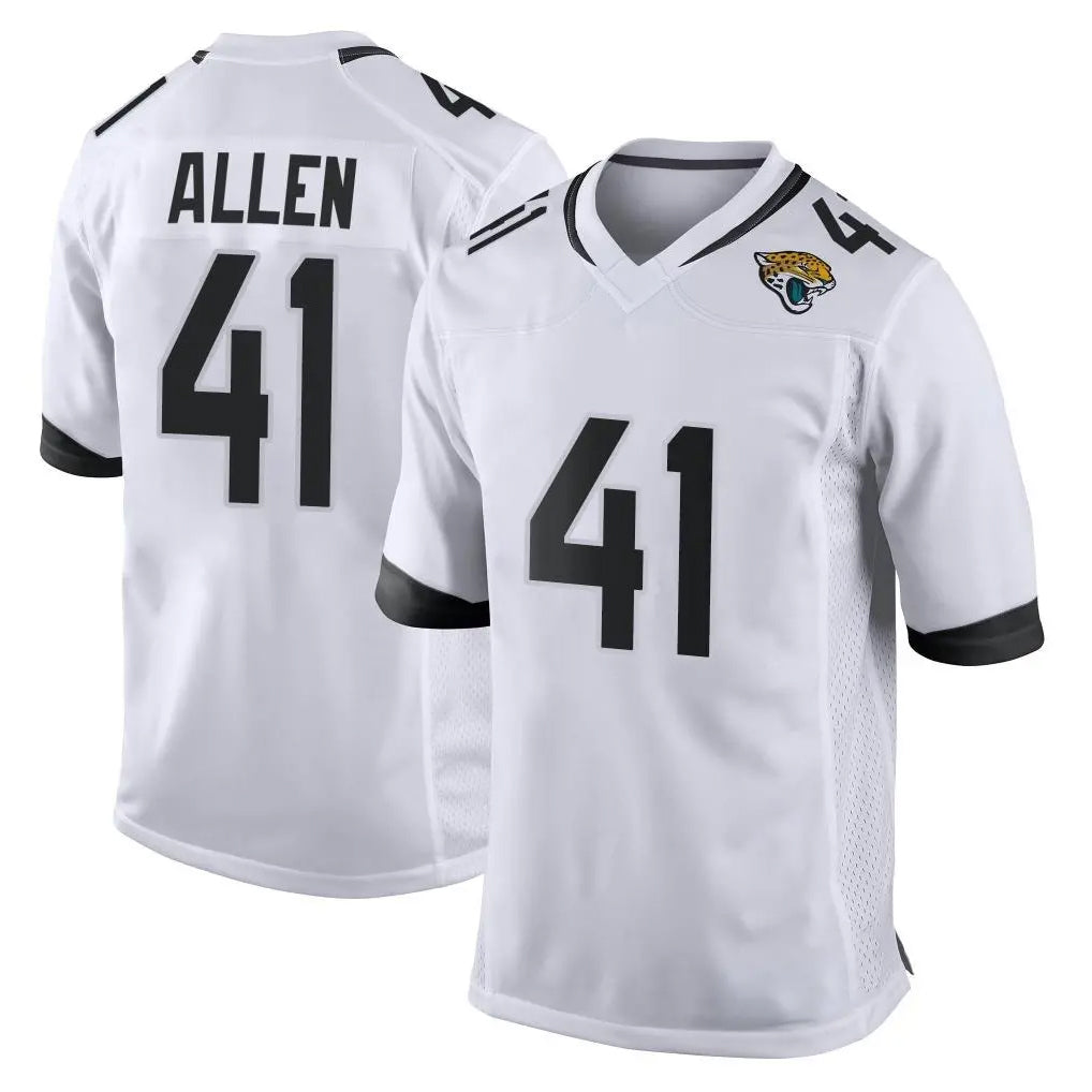 J.Jaguars #41 Josh Hines-Allen Player White Home Game Ldoa Stitched Jerseys
