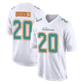 M.Dolphins #20 Jordyn Brooks Player White Fashion Home Game Ldoa Stitched Jerseys
