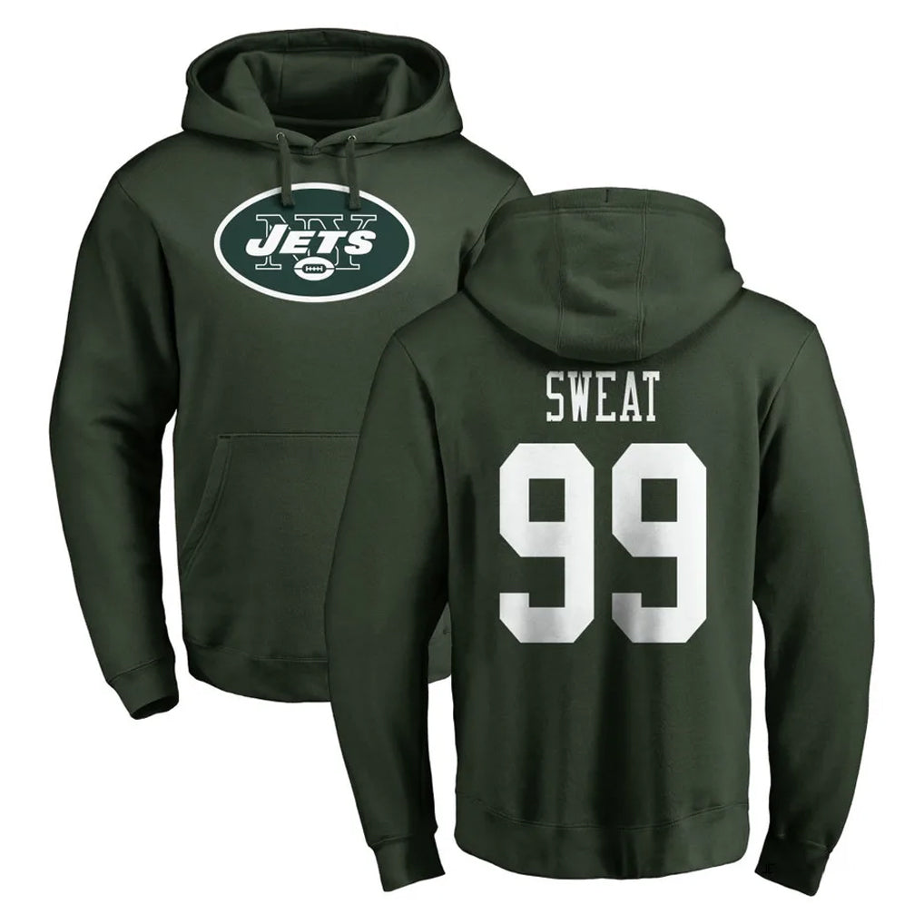 NY.Jets #99 T'Vondre Sweat Player Green LOGO Pullover Hoodies Limited Game Ldoa Stitched Jerseys