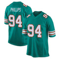 M.Dolphins #94 Jordan Phillips Player Aqua Alternate Home Game Ldoa Stitched Jerseys