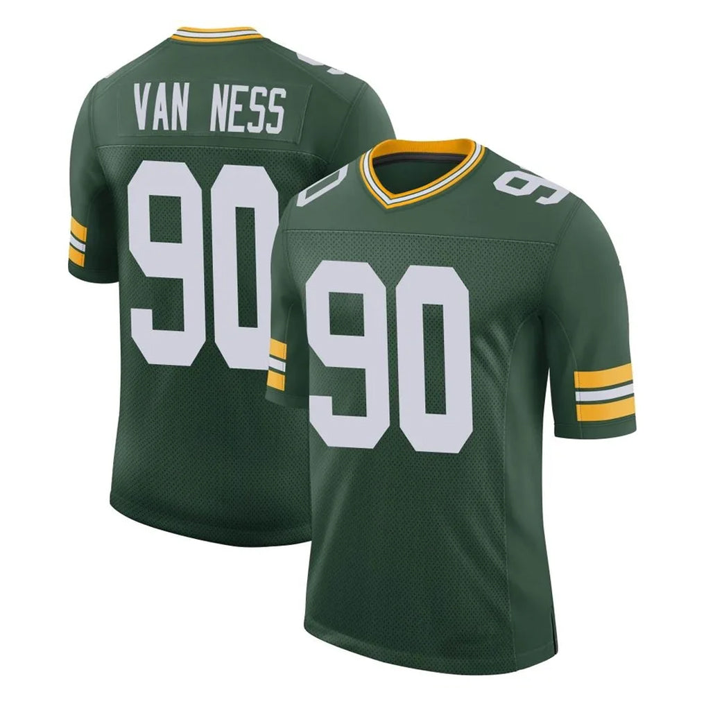 GB.Packers #90 Lukas Van Ness Player Green Limited Classic Home Game Ldoa Stitched Jerseys