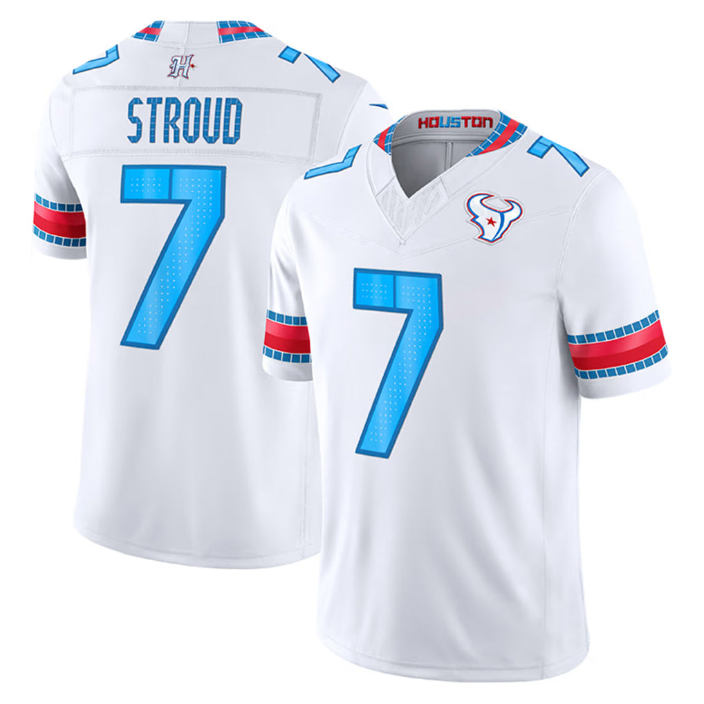 H.Texans #7 CJ Stroud Player Whtie 2026 Rivalries Vapor Limited Home Game Ldoa Stitched jerseys