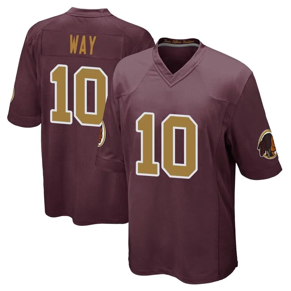 W.Commanders #10 Tress Way Player Burgundy Alternate Home Game Ldoa Stitched Jerseys