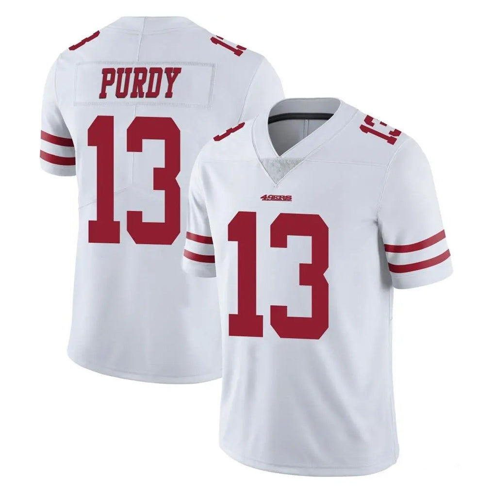 SF.49ers #13 Brock Purdy Player White Limited Vapor Untouchable Home Game Ldoa Stitched Jerseys