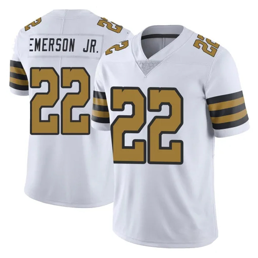 NO.Saints #22 Martin Emerson Jr. Player White Limited Color Rush Home Game Ldoa Stitched Jerseys