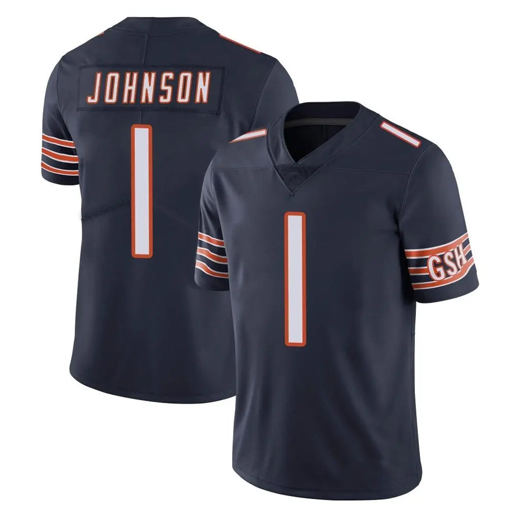 C.Bears #1 Jaylon Johnson Player Navy Vapor Untouchable Limited Home Game Ldoa Stitched Jerseys