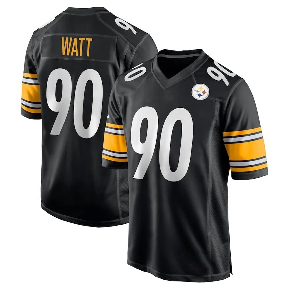 P.Steelers #90 T.J. Watt Player Black Home Game Ldoa Stitched Jerseys