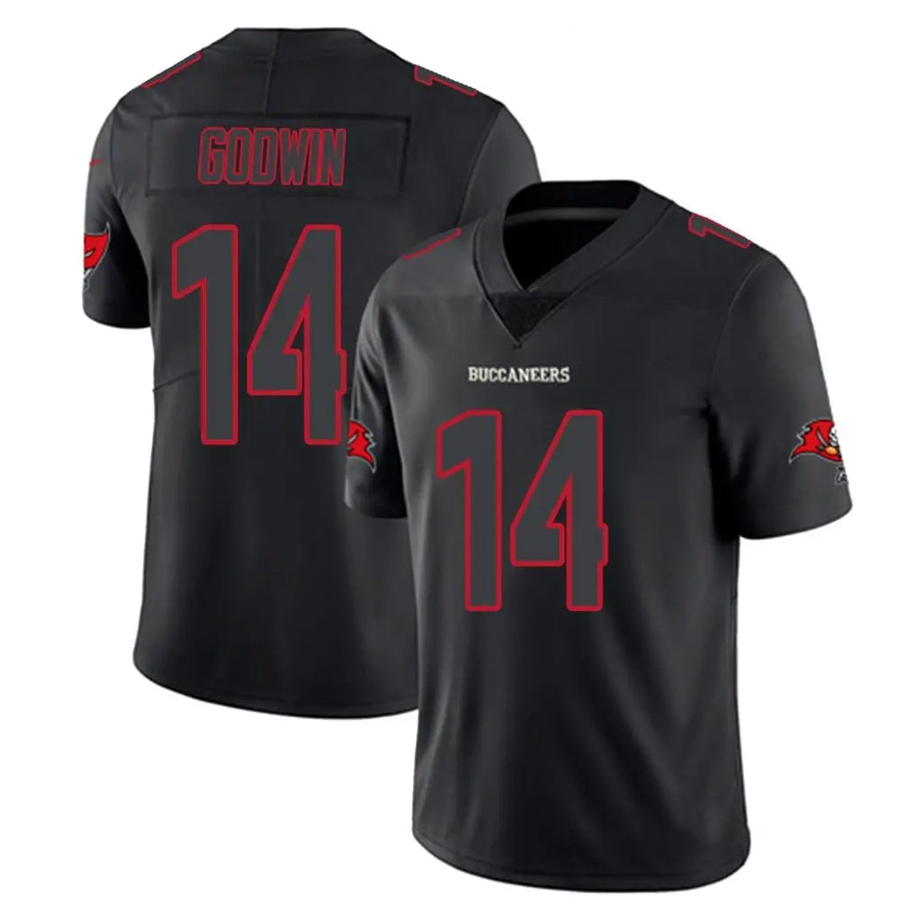 TB.Buccaneers #14 Chris Godwin Jr. Player Black Impact Limited Home Game Ldoa Stitched Jerseys