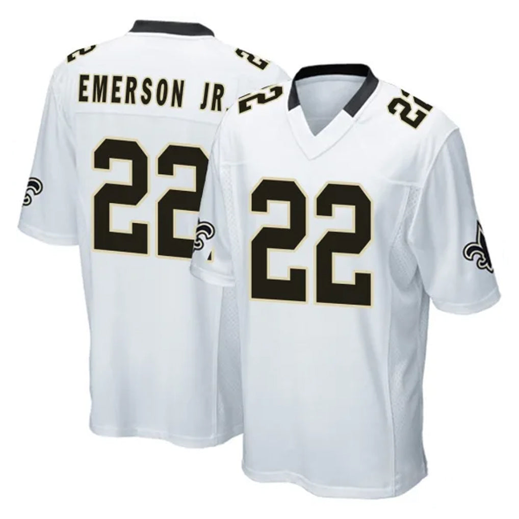 NO.Saints #22 Martin Emerson Jr. Player White Home Game Ldoa Stitched Jerseys