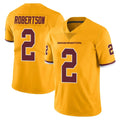 W.Commanders #2 Amik Robertson Player Gold Limited Color Rush Home Game Ldoa Stitched Jerseys