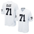 LV.Raiders #71 DJ Glaze Player White Home Game Ldoa Stitched Jerseys