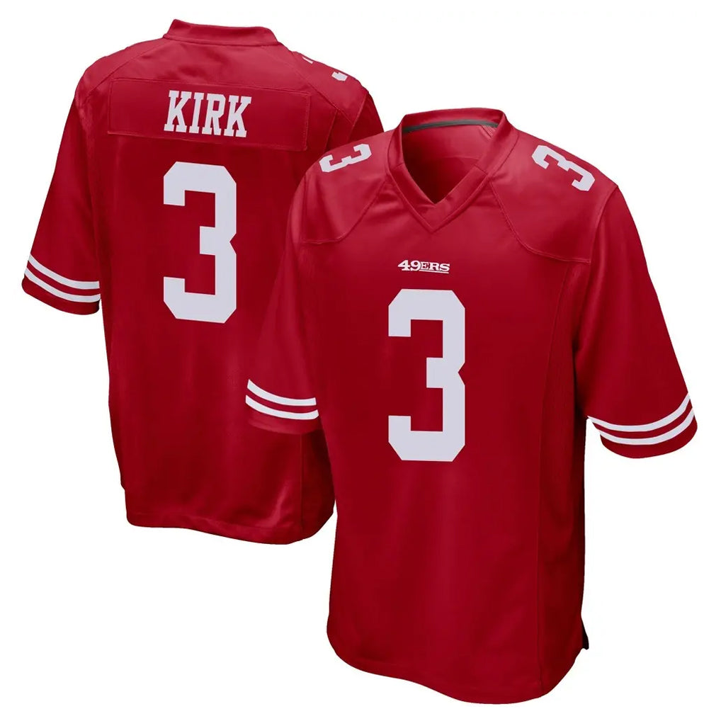 SF.49ers #3 Christian Kirk Player Red Home Game Ldoa Stitched Jerseys