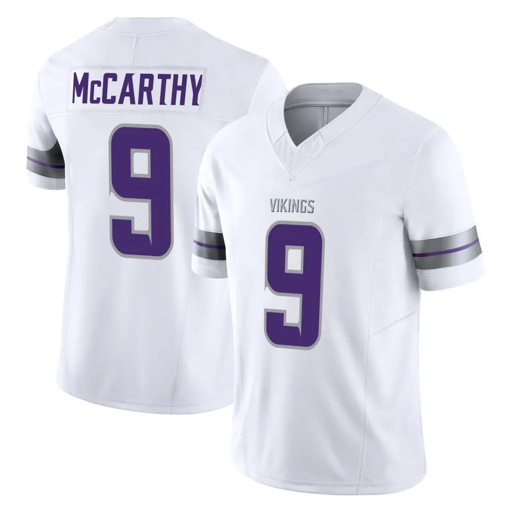 M.Vikings #9 J.J. McCarthy Player White Limited Alternate Vapor F.U.S.E. Home Game Ldoa Stitched Jerseys