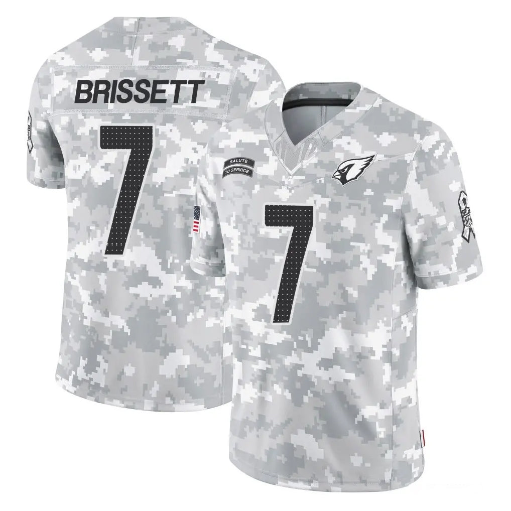 A.Cardinals #7 Jacoby Brissett Player Arctic Camo Limited Salute To Service Home Game Stitched Jerseys