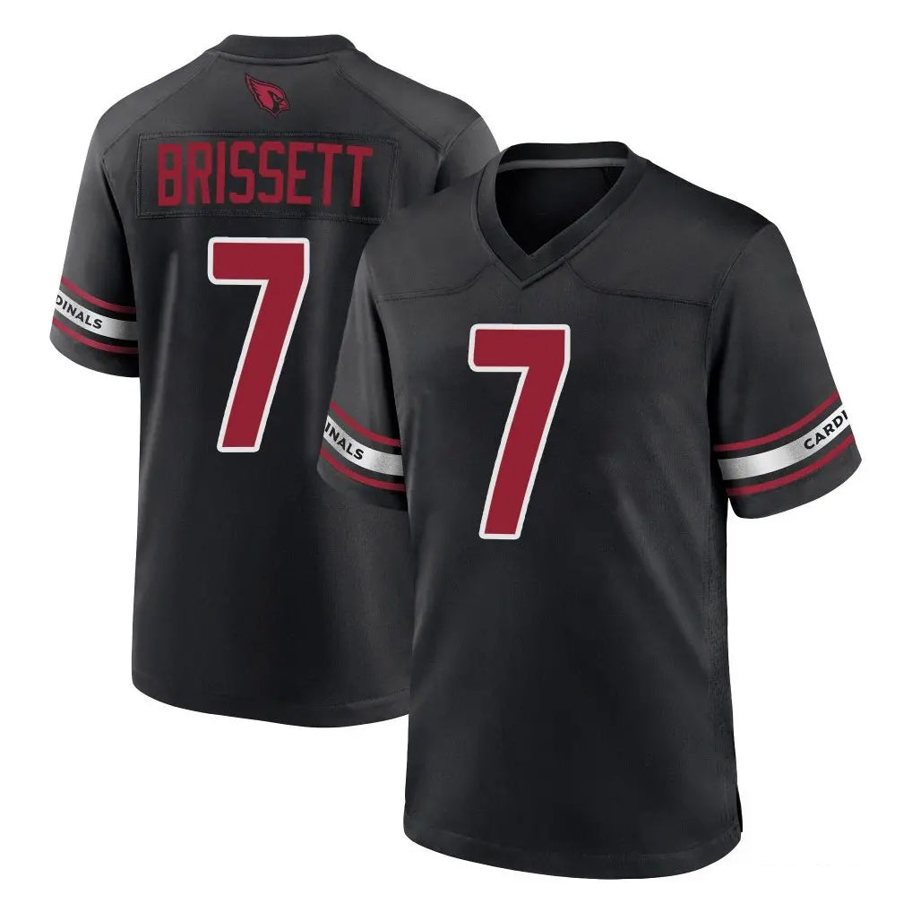 A.Cardinals #7 Jacoby Brissett Player Black Alternate Game Stitched Jerseys