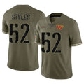 W.Commanders #52 Sonny Styles Player Olive Salute To Service Limited Home Game Ldoa Stitched Jerseys
