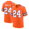 D.Broncos #24 Champ Bailey Player Orange Alternate Collection Throwback Game Ldoa Stitched Jerseys