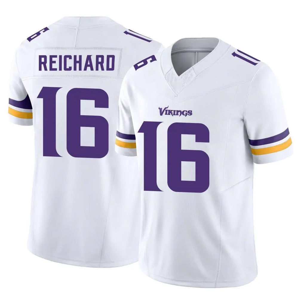 M.Vikings #16 Will Reichard Player White Limited Vapor F.U.S.E. Home Game Ldoa Stitched Jerseys
