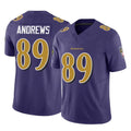 B.Ravens #89 Mark Andrews Player Purple Vapor F.U.S.E. Limited Game Ldoa Stitched Jerseys