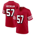 SF.49ers #57 Dre Greenlaw Player Red Limited Alternate Home Game Ldoa Stitched Jerseys