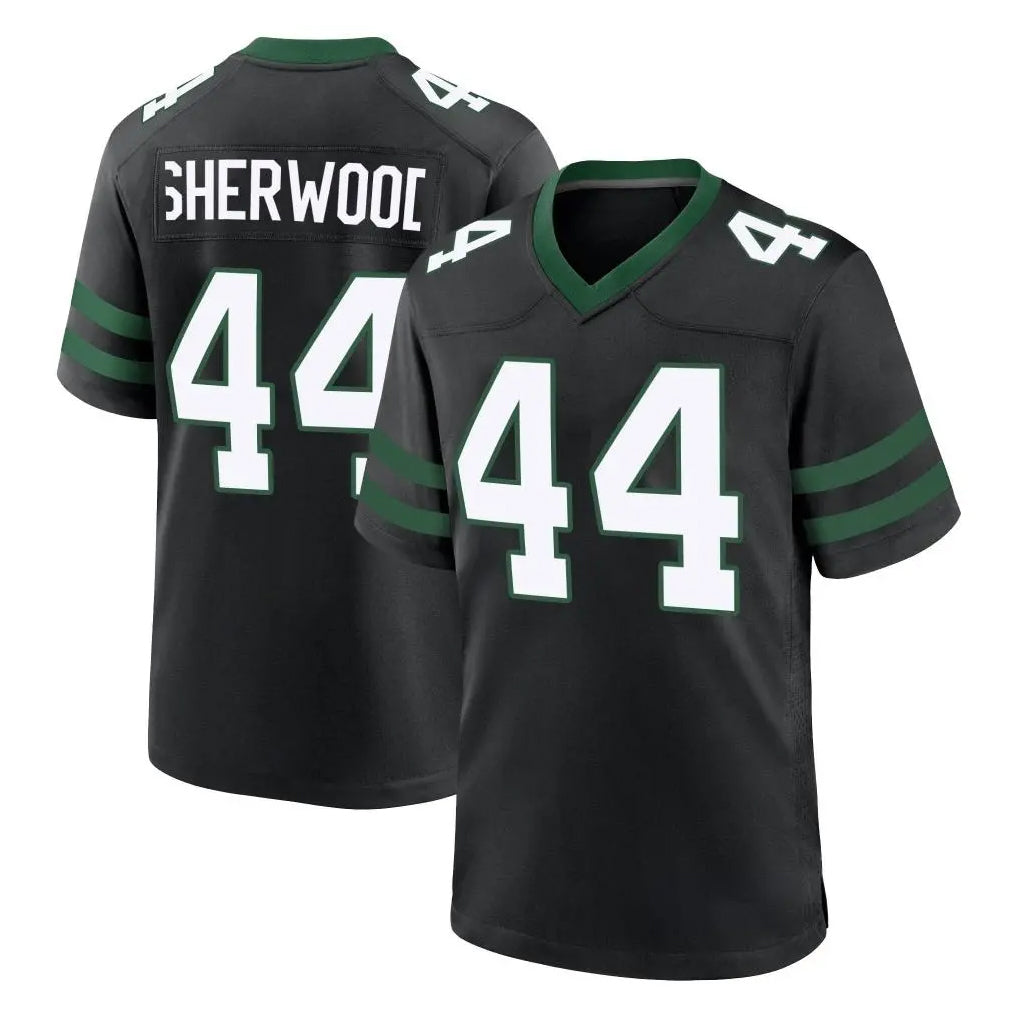NY.Jets #44 Jamien Sherwood Player Black Legacy Home Game Ldoa Stitched Jerseys
