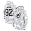 M.Dolphins #92 Zach Sieler Player Arctic Camo Salute to Service Hoodies Limited Game Ldoa Stitched Jerseys