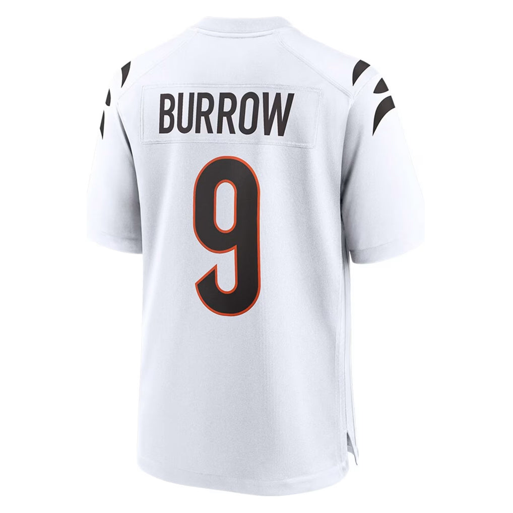 C.Bengals #9 Joe Burrow Player White Home Game Ldoa Stitched Jerseys