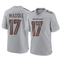 D.Broncos #17 Jaylen Waddle Player Gray Atmosphere Fashion Limited Game Ldoa Stitched Jerseys