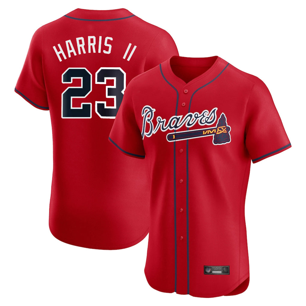 A.Braves #23 Michael Harris II Player Red Limited Elite Home Game Ldoa Stitched Jerseys