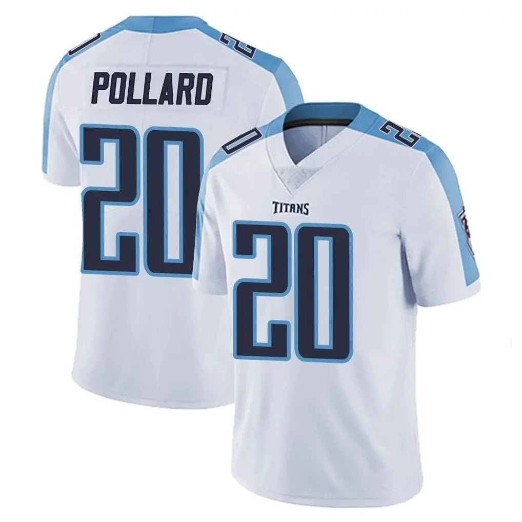 T.Titans #20 Tony Pollard Player White Limited Vapor Untouchable Home Game Ldoa Stitched Jerseys