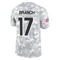 A.Falcons #17 Zachariah Branch Player Arctic Camo Salute to Service Limited Ldoa Stitched Jerseys