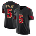 SF.49ers #5 Mike Evans Player Black Limited Rivalries Collection Home Game Ldoa Stitched Jerseys