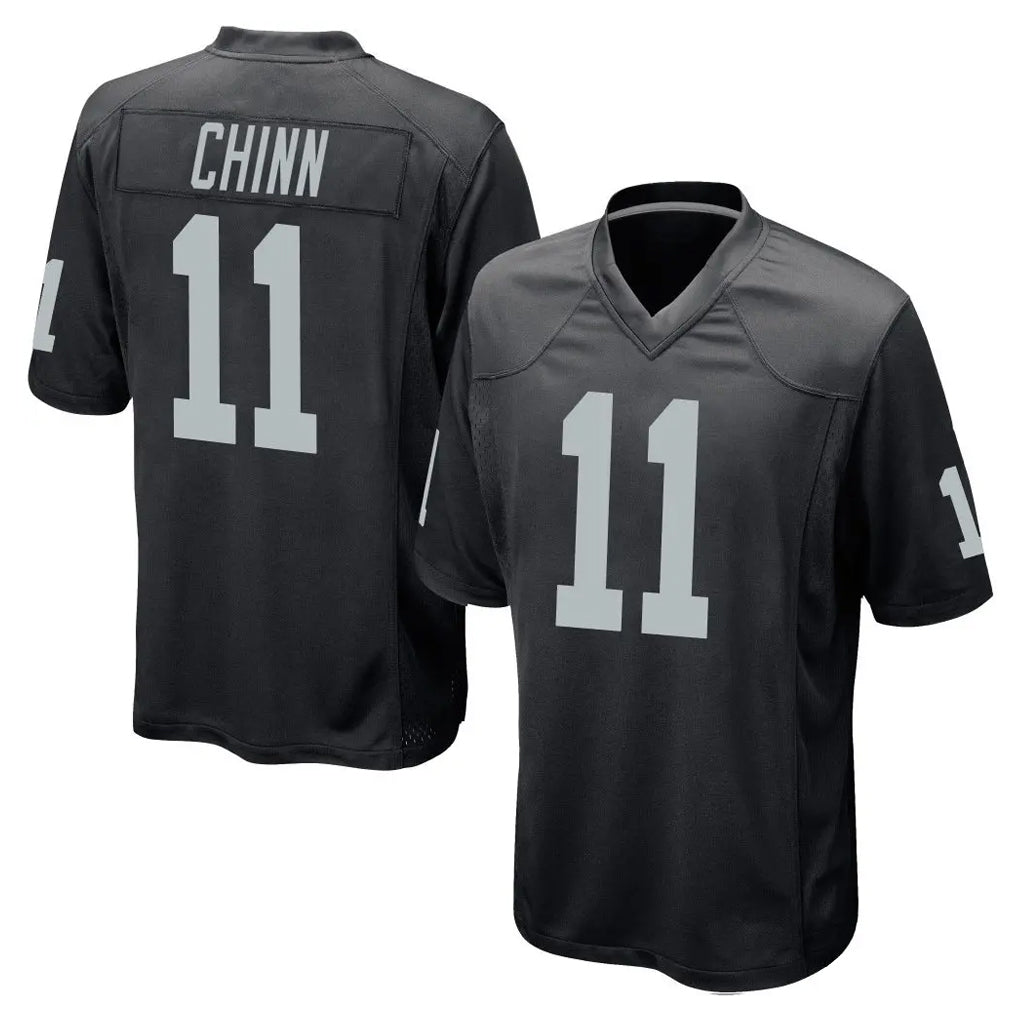 LV.Raiders #11 Jeremy Chinn Player Black Home Game Ldoa Stitched Jerseys