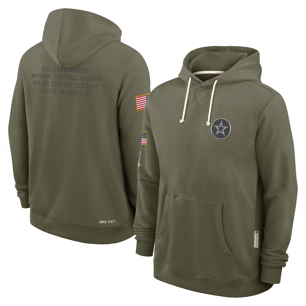 D.Cowboys ## Cowboys Blank Player Olive Salute to Service Pullover Hoodies Limited Ldoa Stitched Jerseys