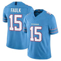 T.Titans #15 Keldric Faulk Player Light Blue Team Vapor F.U.S.E. Limited Home Game Ldoa Stitched Jerseys