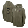 A.Falcons #3 Jessie Bates III Player Olive 2025 Salute to Service Hoodies Ldoa Stitched Jerseys